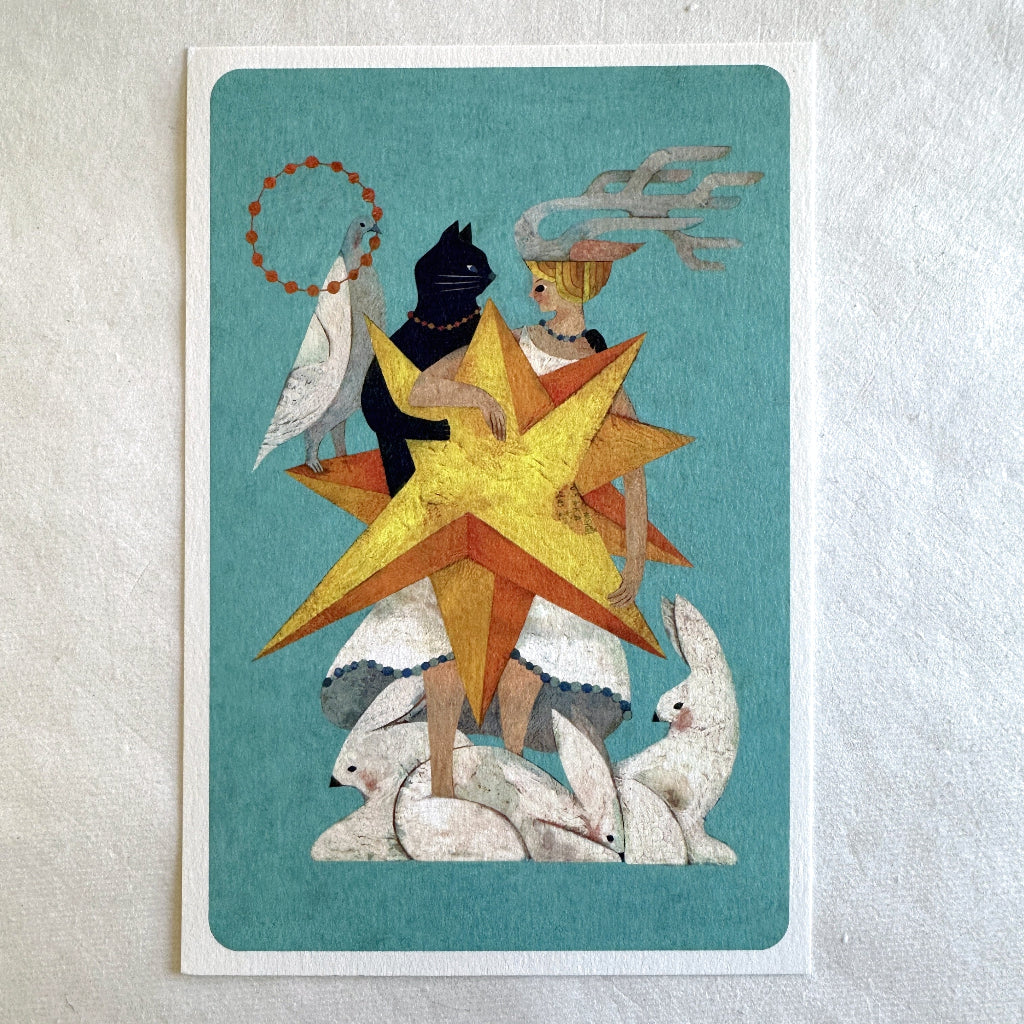 Art postcards by Japanese illustrator Toshiyuki Fukuda