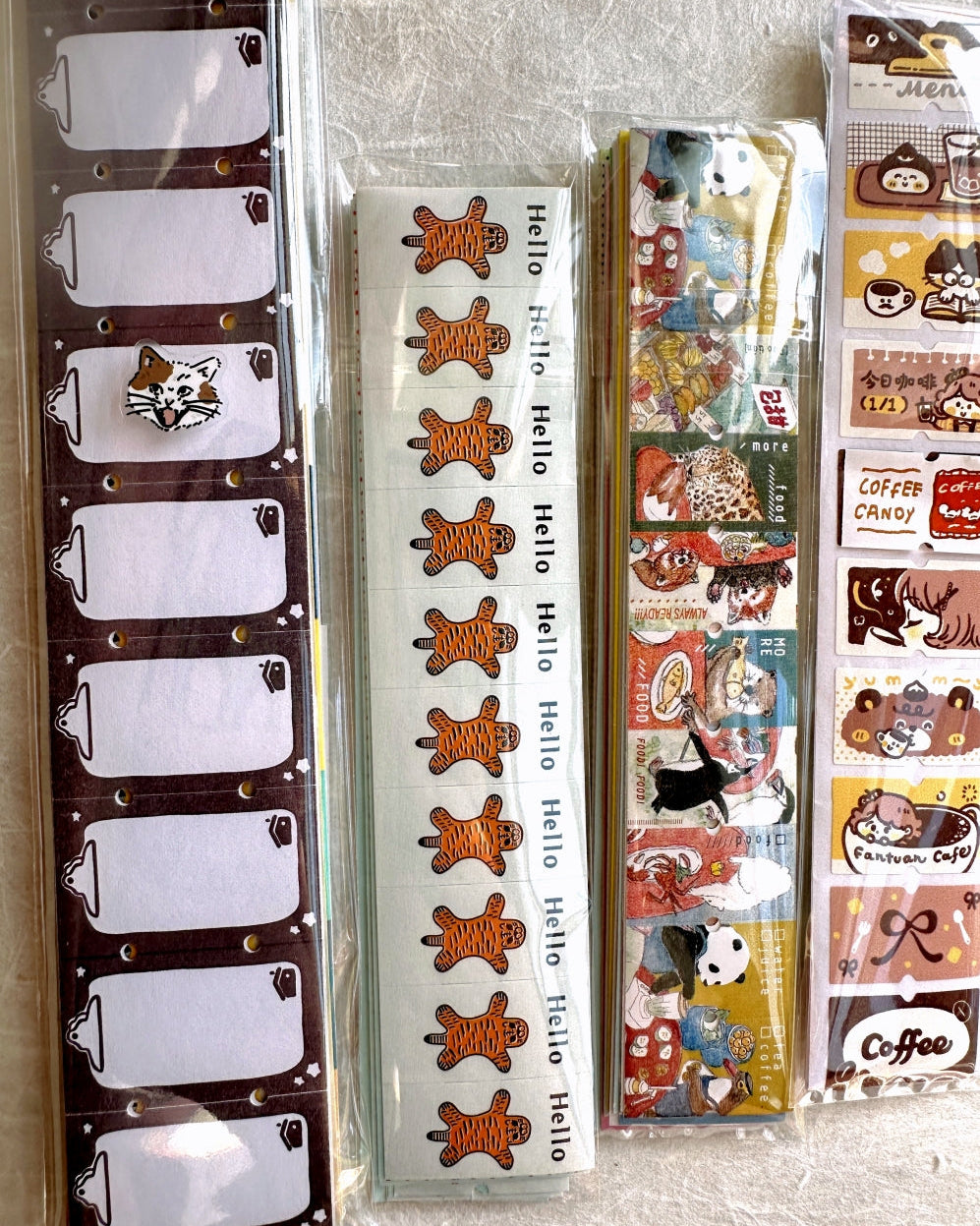 Panda Factory - Hello Tiger label sticker roll SAMPLES