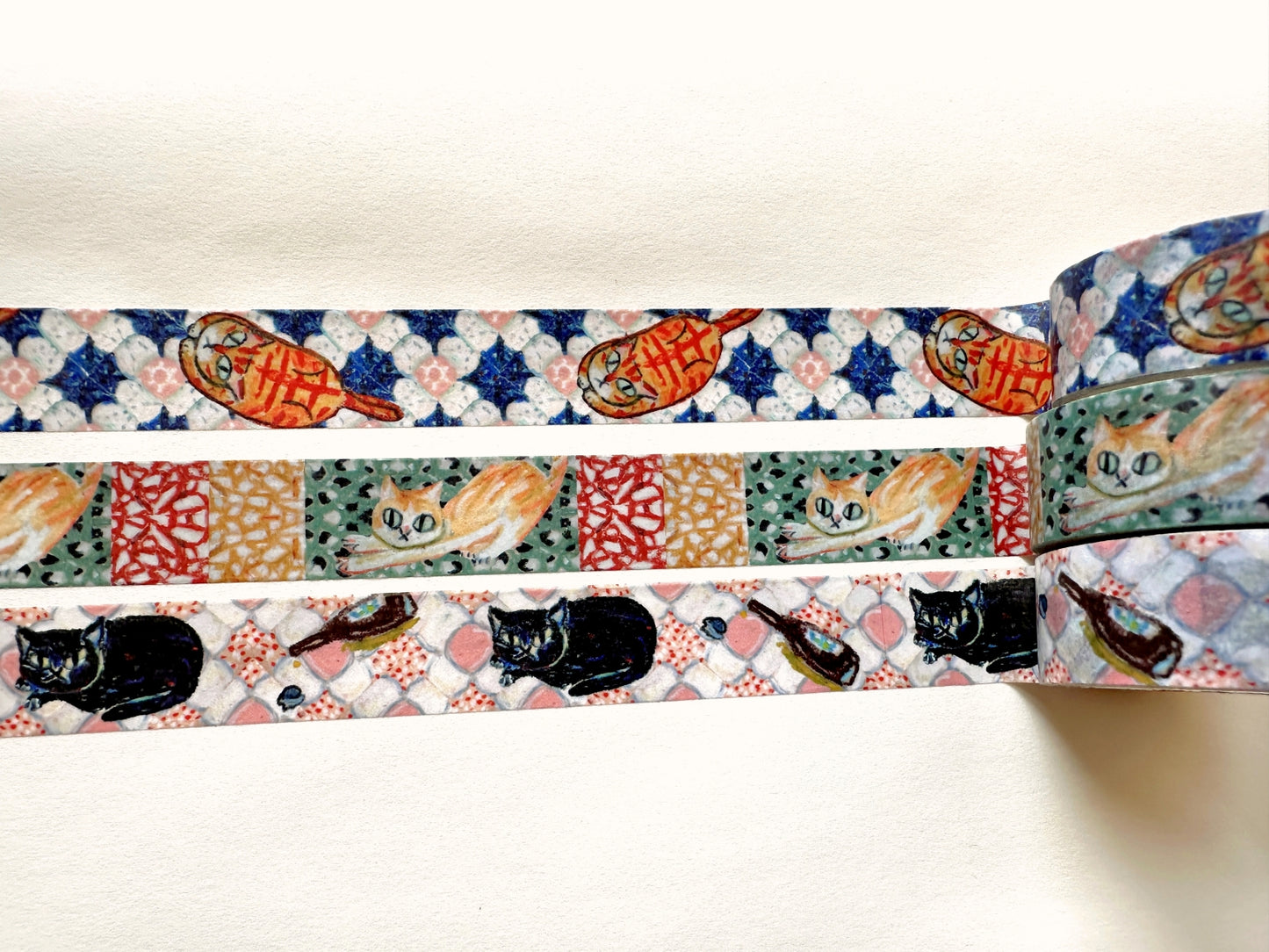 Peno Alcohol - Old Taiwan Life (cats & tiles) washi tapes SAMPLES