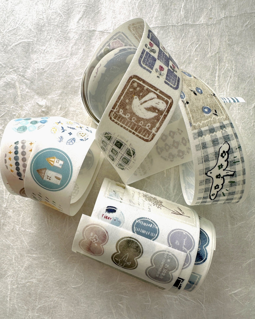 Pion - Ten Parts kiss-cut washi tape SAMPLES