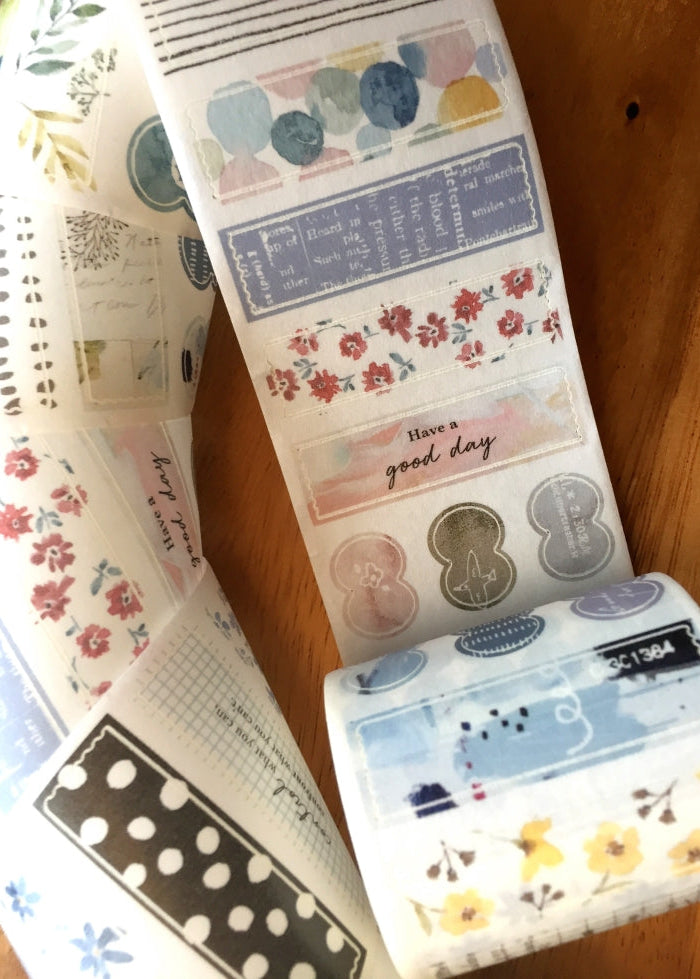 Pion - Piece by Piece kiss-cut washi tape SAMPLES