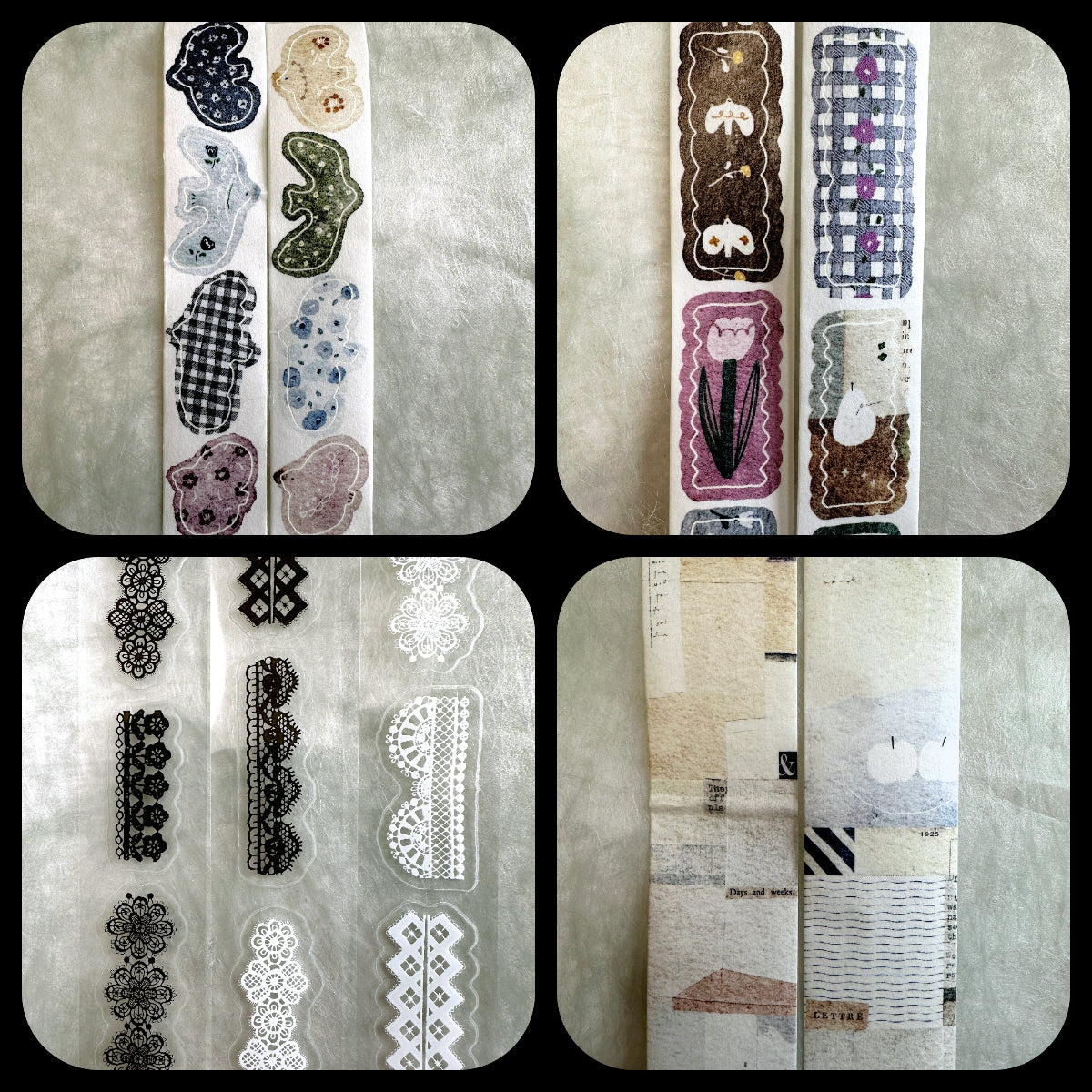 Pion - Ribbon kiss-cut washi tape SAMPLES
