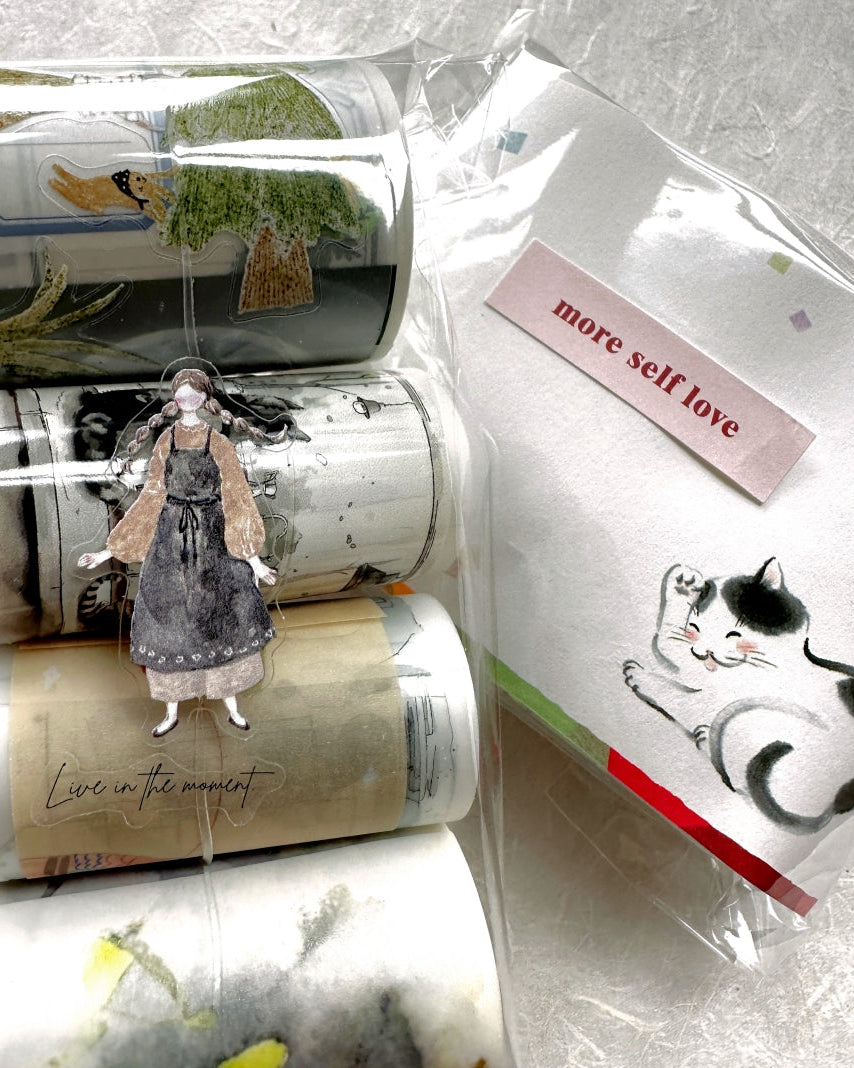 Pion - Blooming kiss-cut PET tape SAMPLES