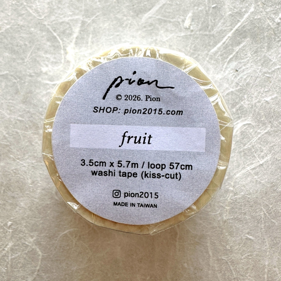 Pion - Fruit kiss-cut washi tape SAMPLES