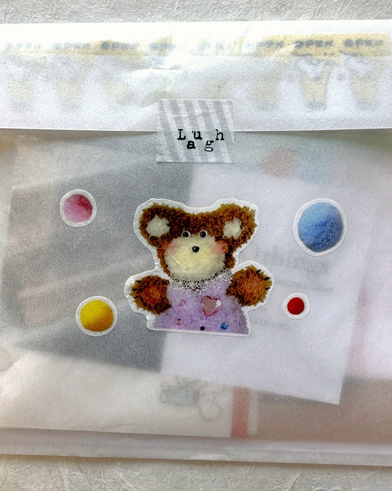 Princess Studio - Fluffy kiss-cut washi tape (4 cm x 120 cm) SAMPLES