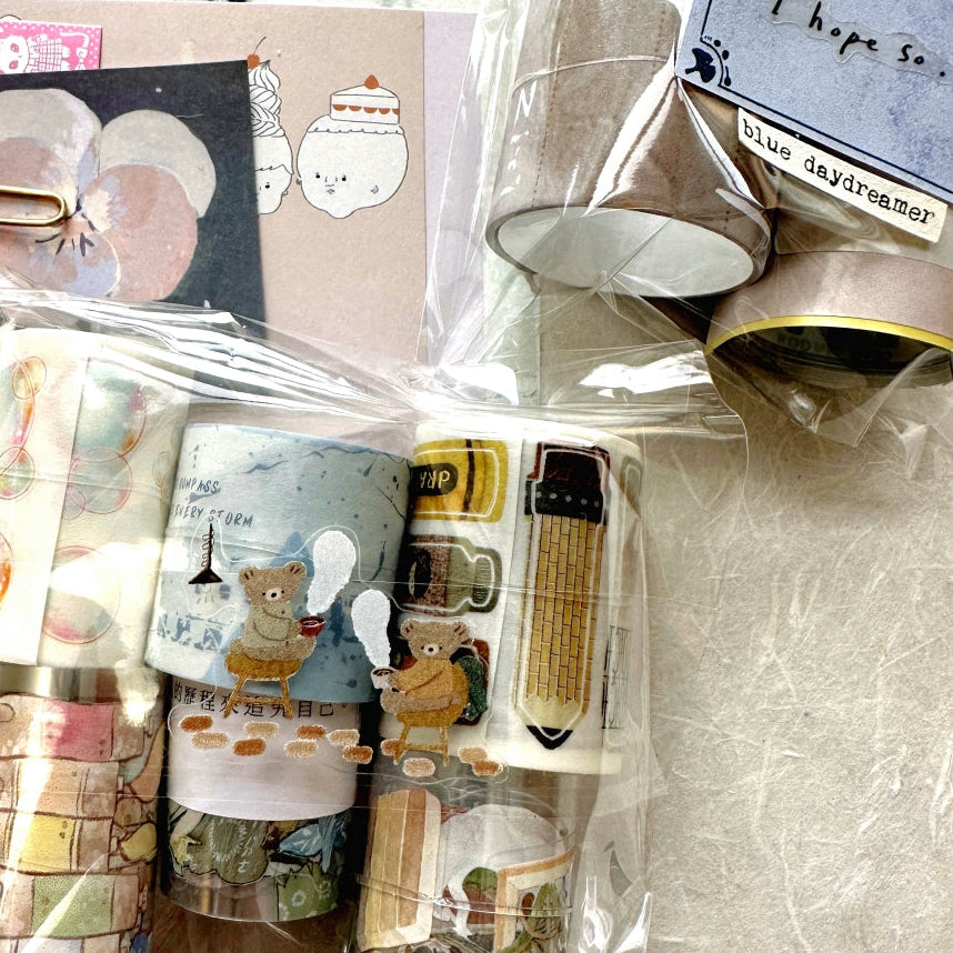 Fafa x Stationery Lover Market - Walking Notes kiss-cut washi tape SAMPLES