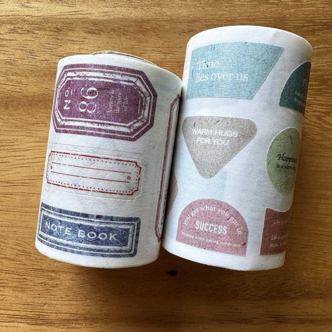 Sonia's Illustration Life - Label kiss-cut washi tape SAMPLES