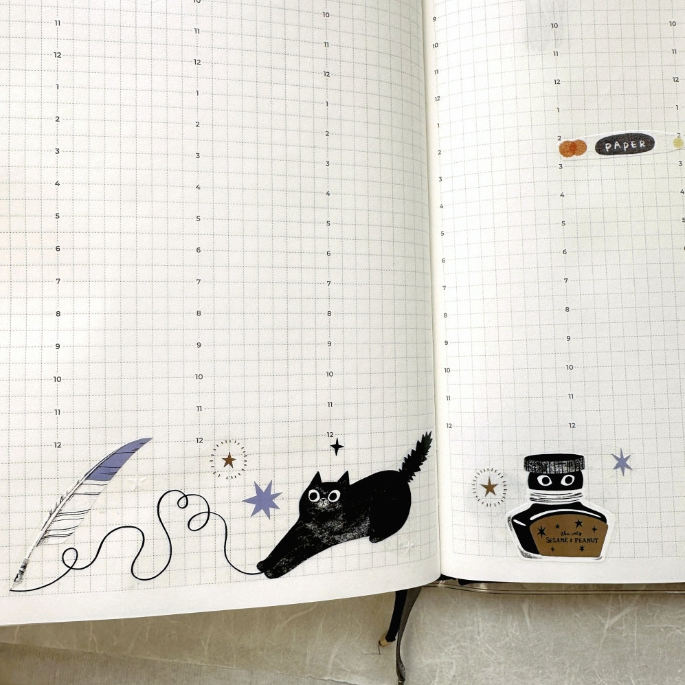 The Cats Sesame & Peanut - Cats in Magic House PET tape SAMPLES