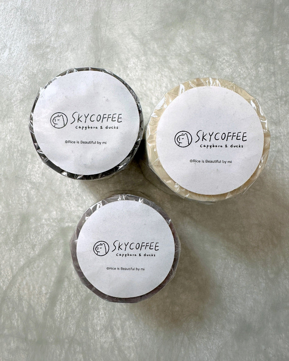 Sky Coffee - The Day We Met gold foil washi tape SAMPLES