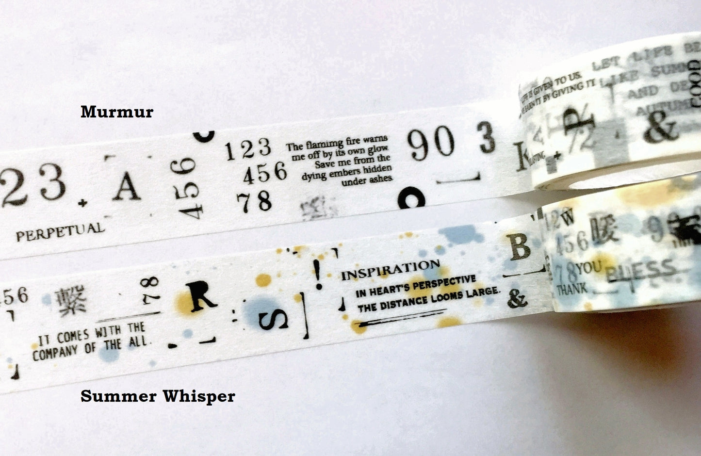 Southlandkids Susan - Murmur & Summer Whisper washi tape SAMPLES