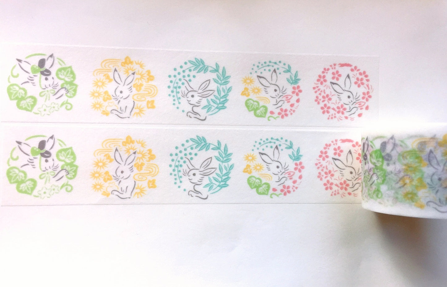 Suuzando - Rabbit Japanese washi tape SAMPLES