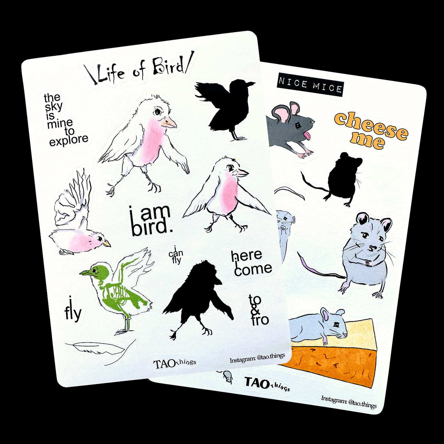 Life of Bird - sticker sheet by TAOthings Comics