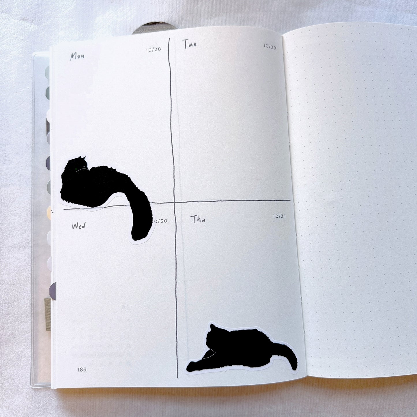 Black Cat - sticker series by TAOthings Studio