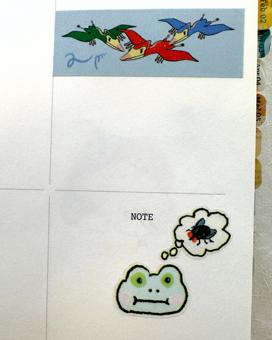 MSRY Stationery - Dino's Summer Camp washi tape SAMPLES