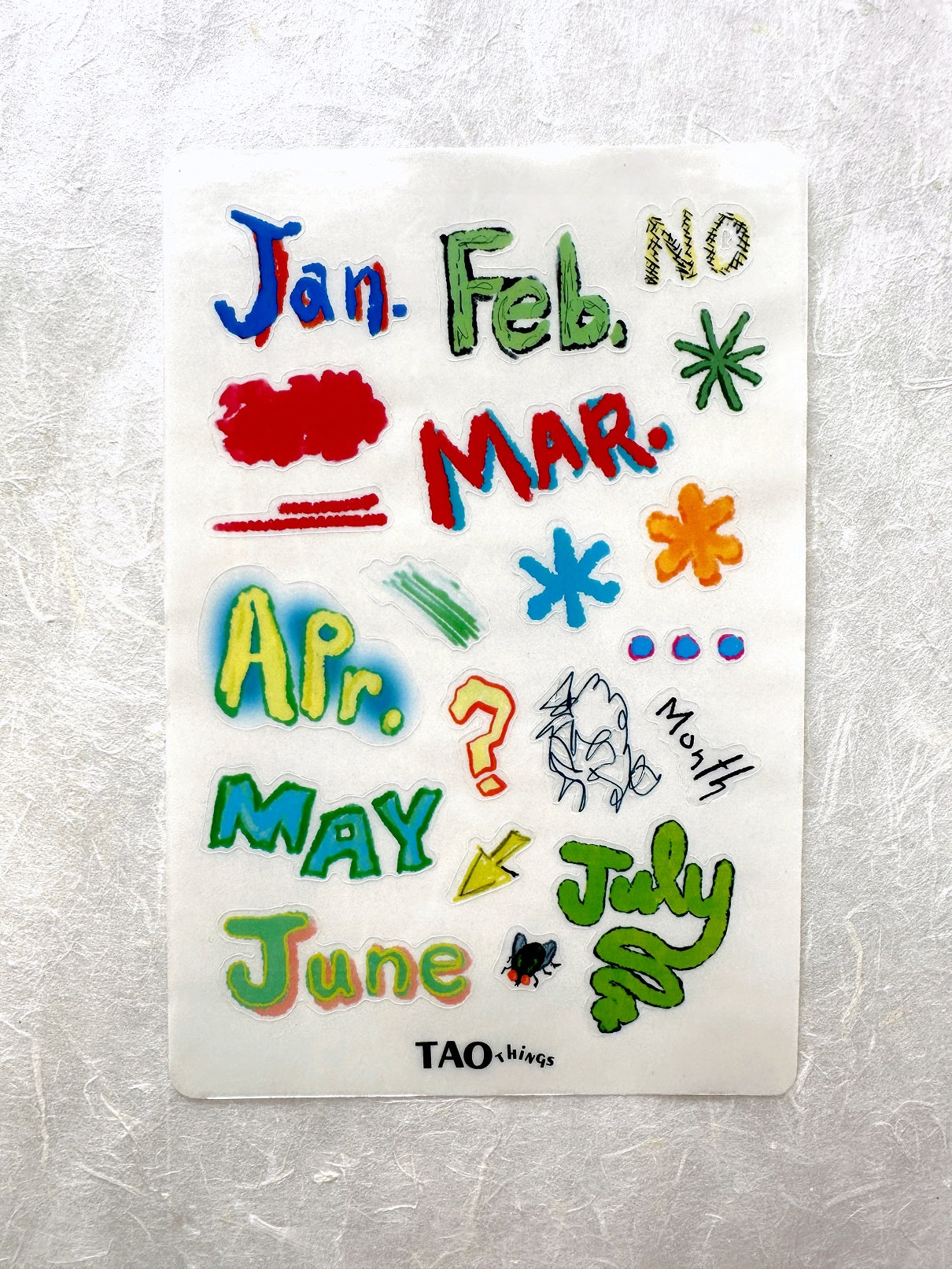 Messy Months - sticker sheets by TAOthings Studio