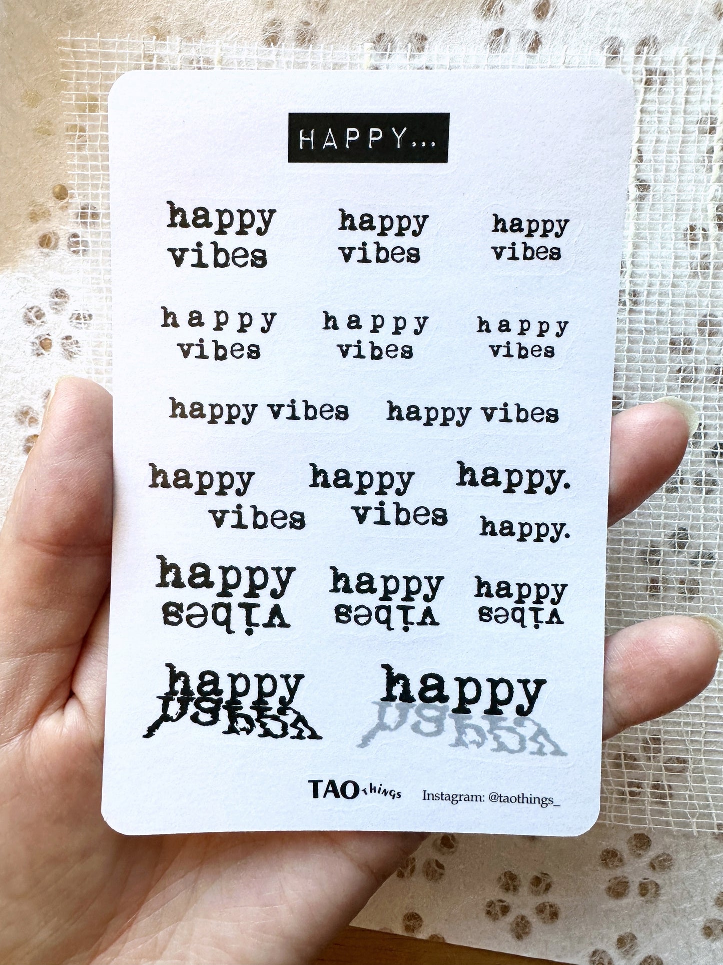 Happy... - sticker sheet by TAOthings Studio