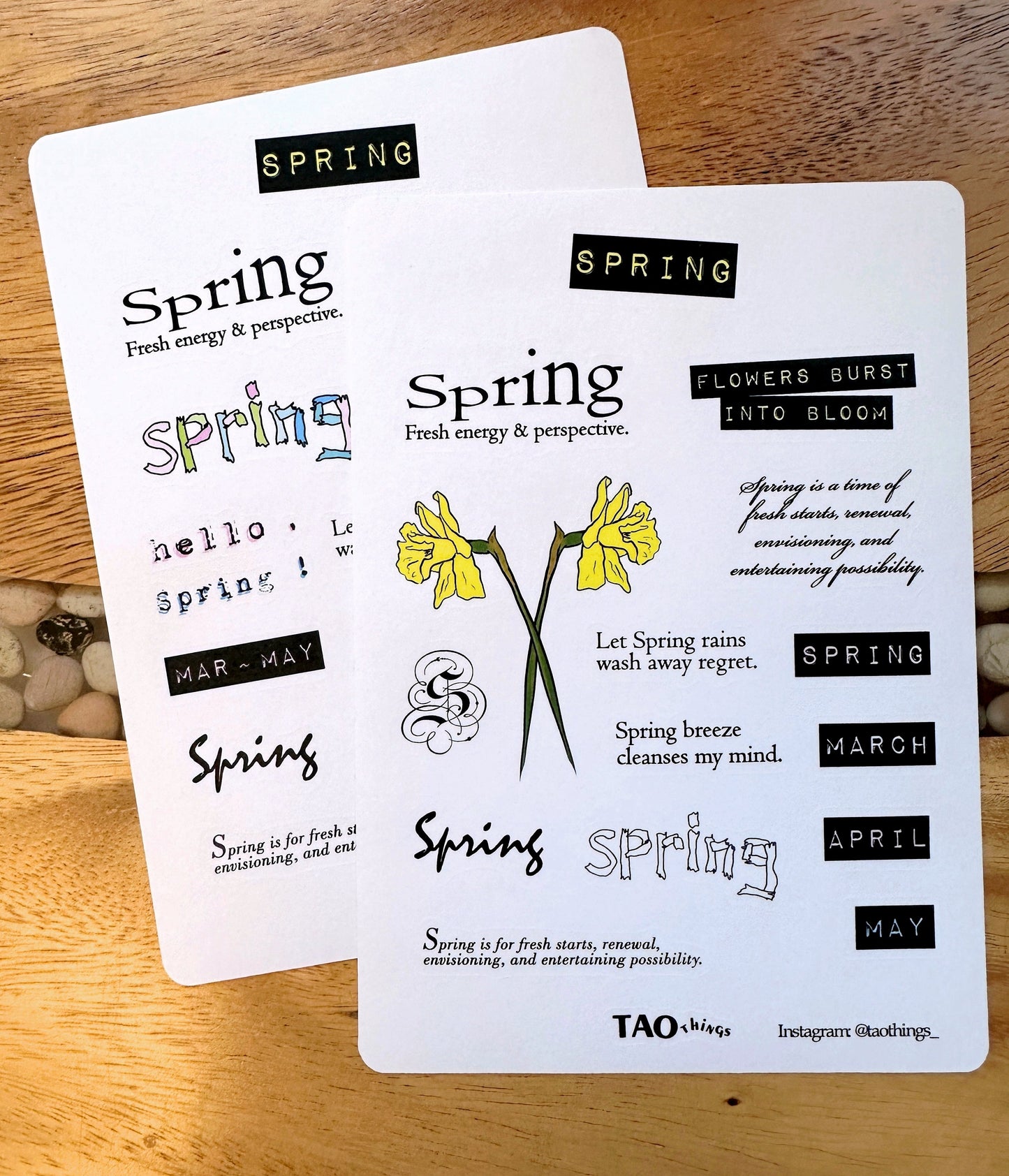 Spring - sticker sheets by TAOthings Studio