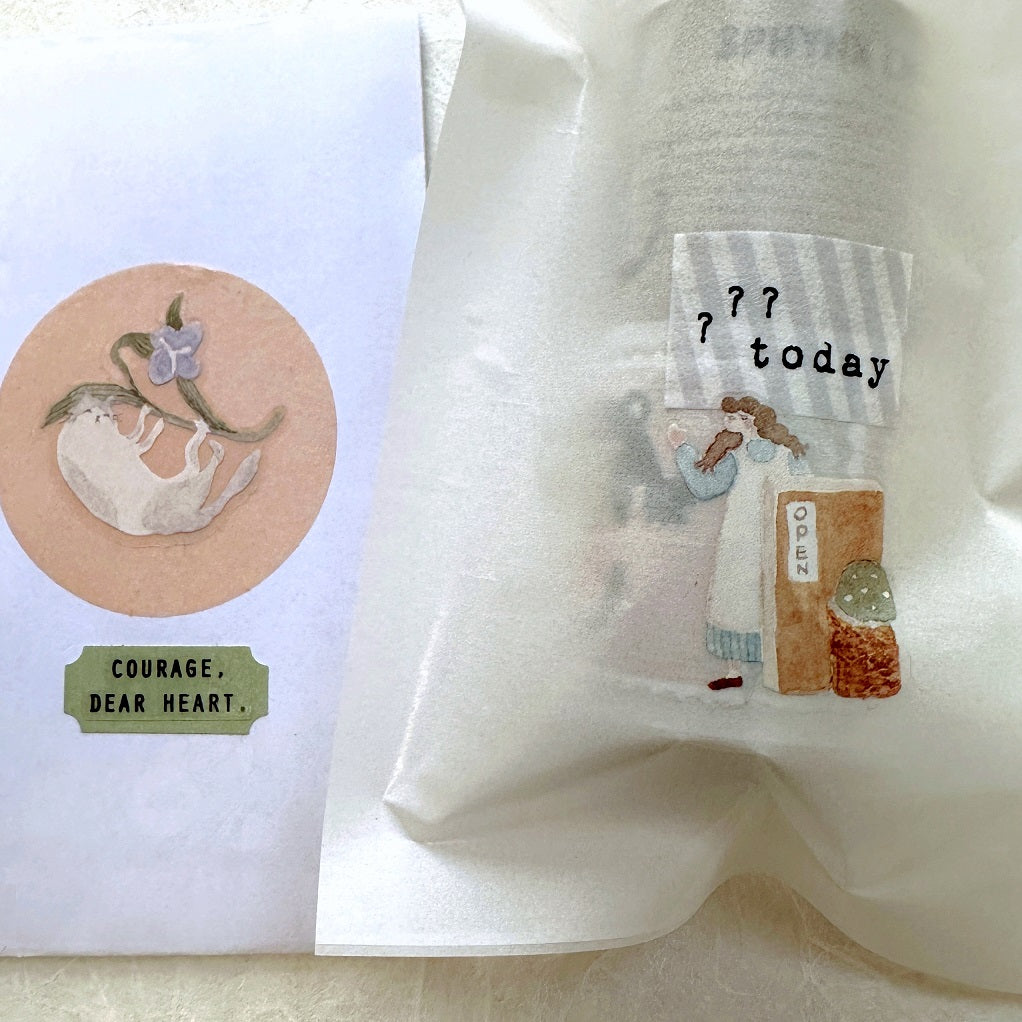 Ivy Snow - On the Desk kiss-cut PET tape SAMPLES