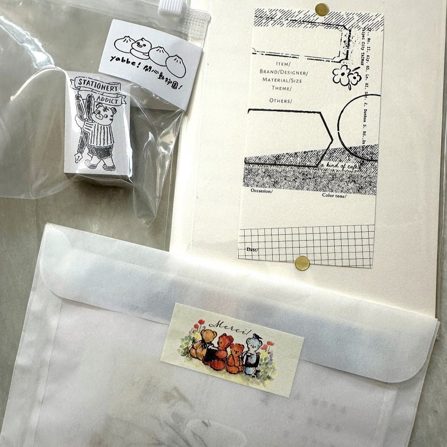 Yabee Zoo - Stationery Addict Happy Animal rubber stamps