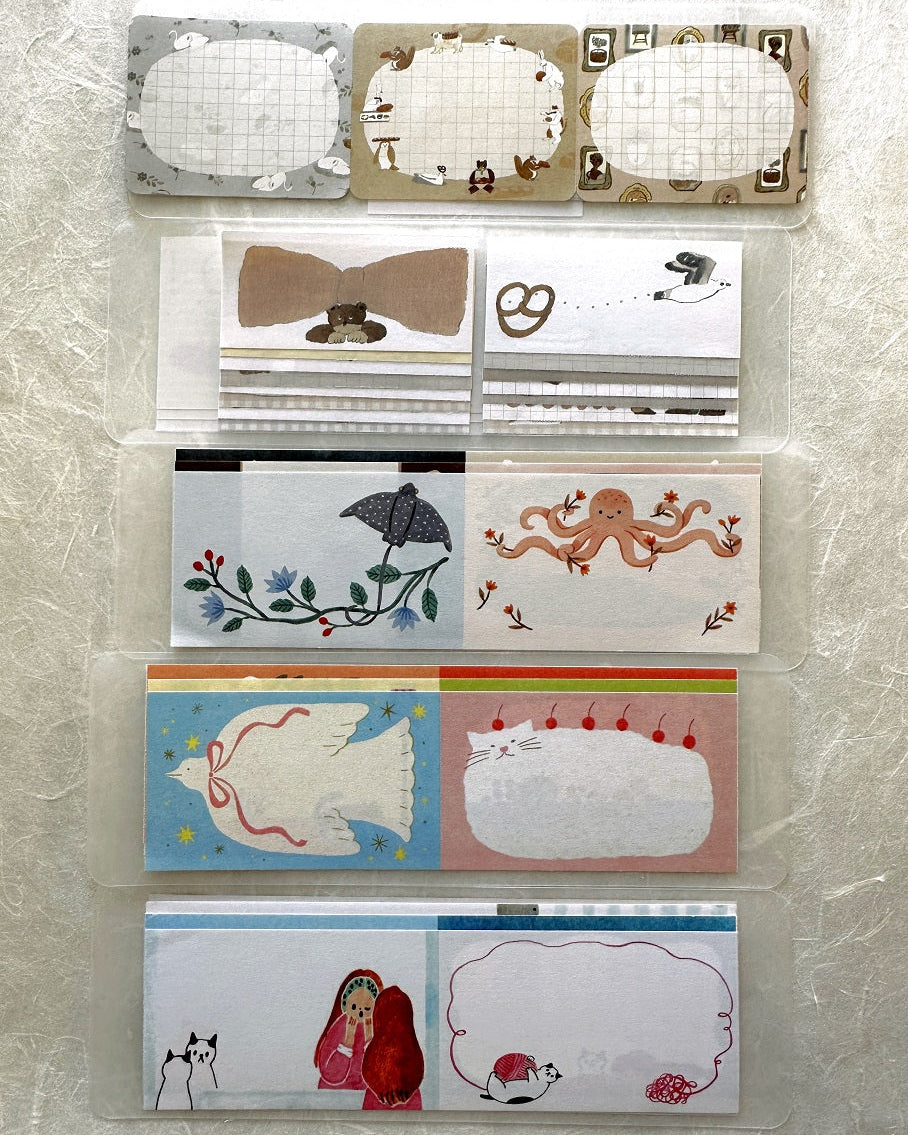 Tobimatsu Shoichiro - Animal Frames sticky memo tape SAMPLES