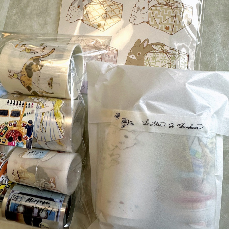 Ananö - Lettre de Bonheur slim washi tape SAMPLES