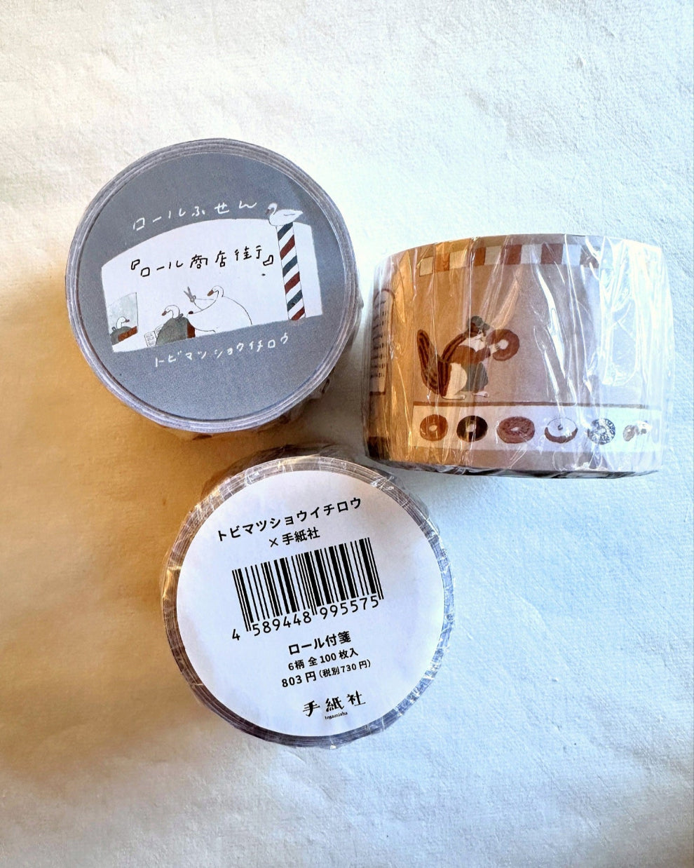 Tobimatsu Shoichiro - Roll Shopping Street writable sticky memo roll SAMPLES
