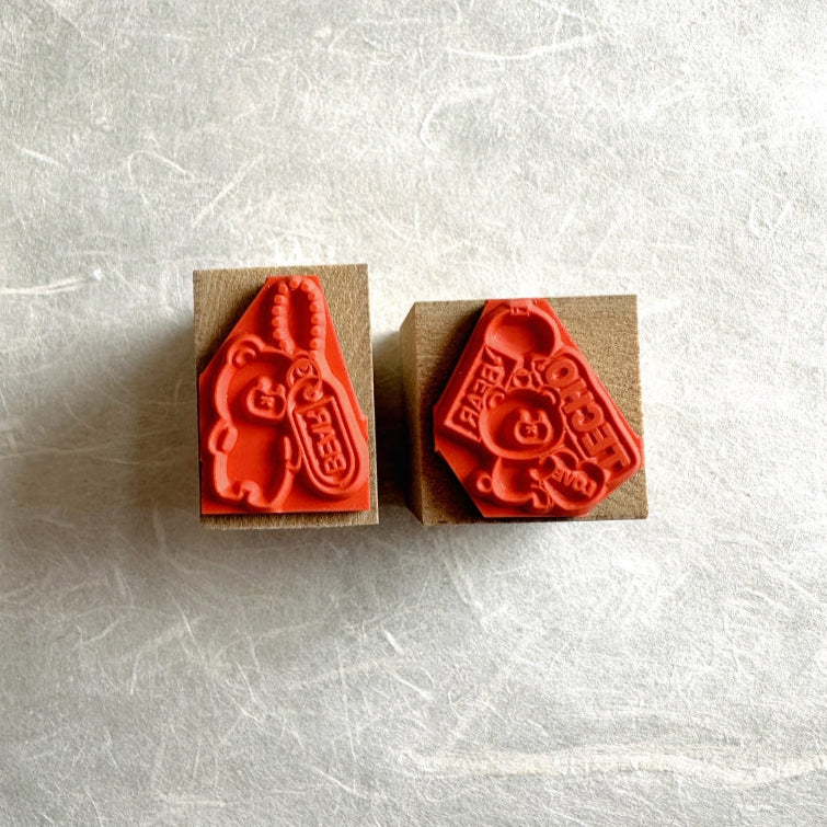 Tomoshop - Bear charm rubber stamps