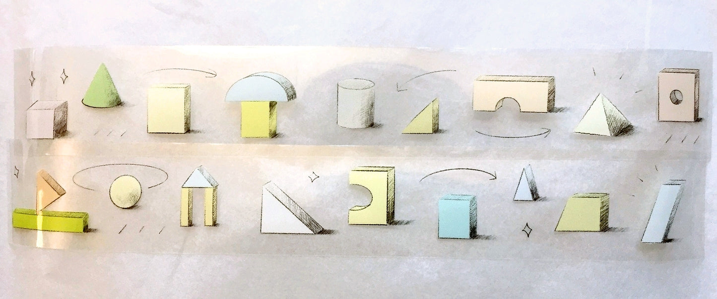 Urtapeprint x Wendy - Building Block City PET tape SAMPLES