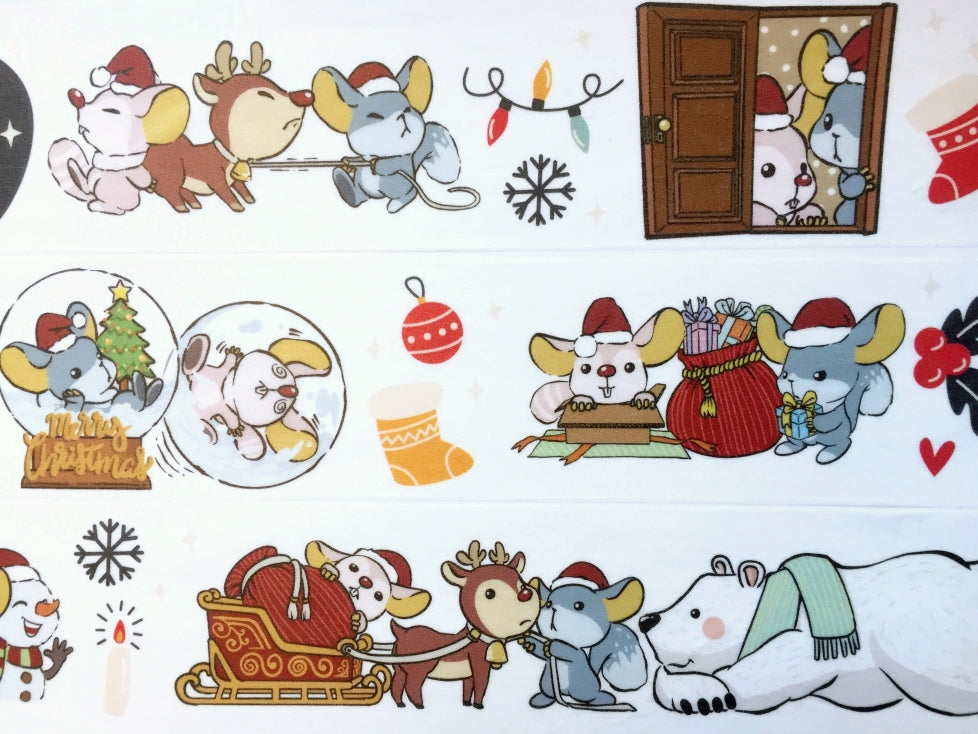 Urtapeprint x Neon - Christmas Preparation washi tape (4 cm x 84 cm) SAMPLES