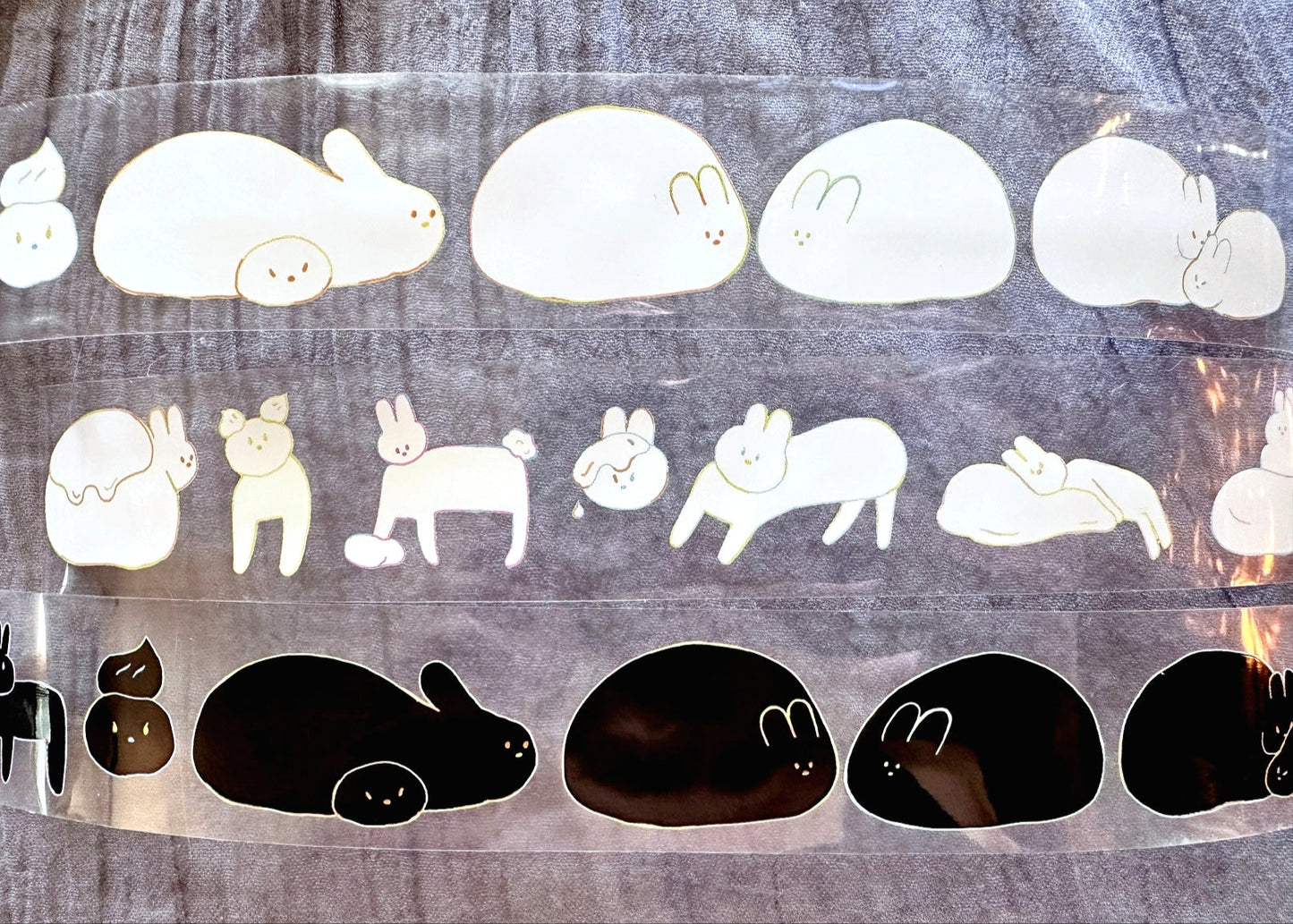 Urtapeprint x Leila - Snow Butter PET tape SAMPLES