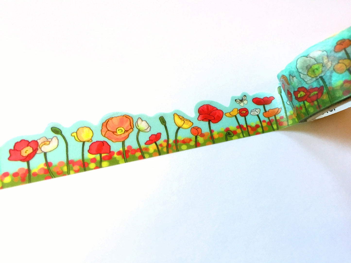 Round Top - Poppy Field washi tape SAMPLES