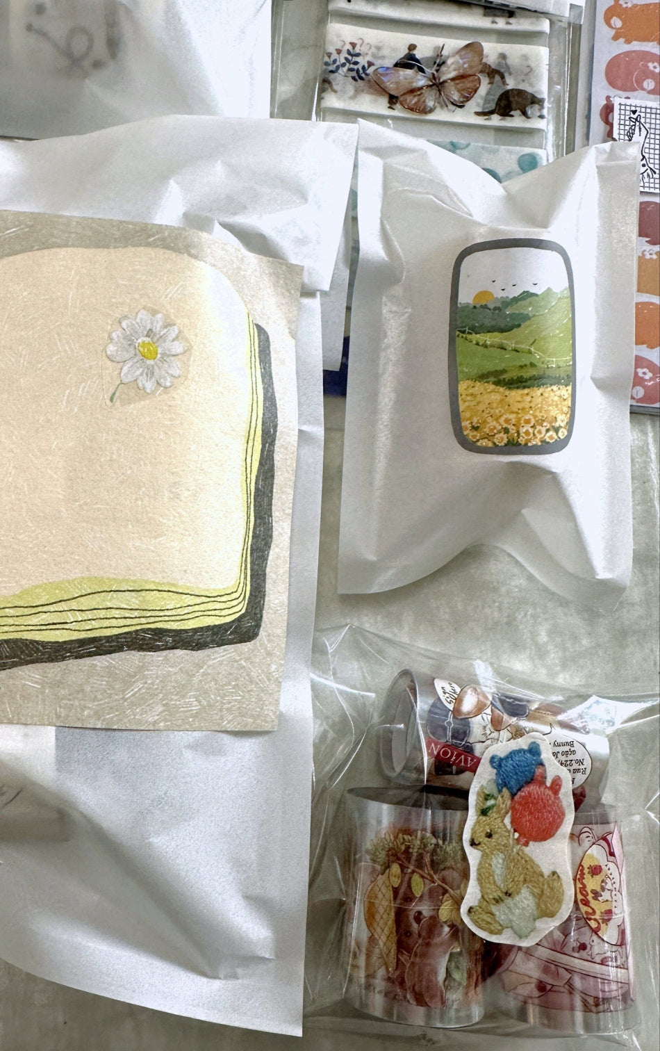 Wanle Studio - Outside the Window die-cut paper tape SAMPLES