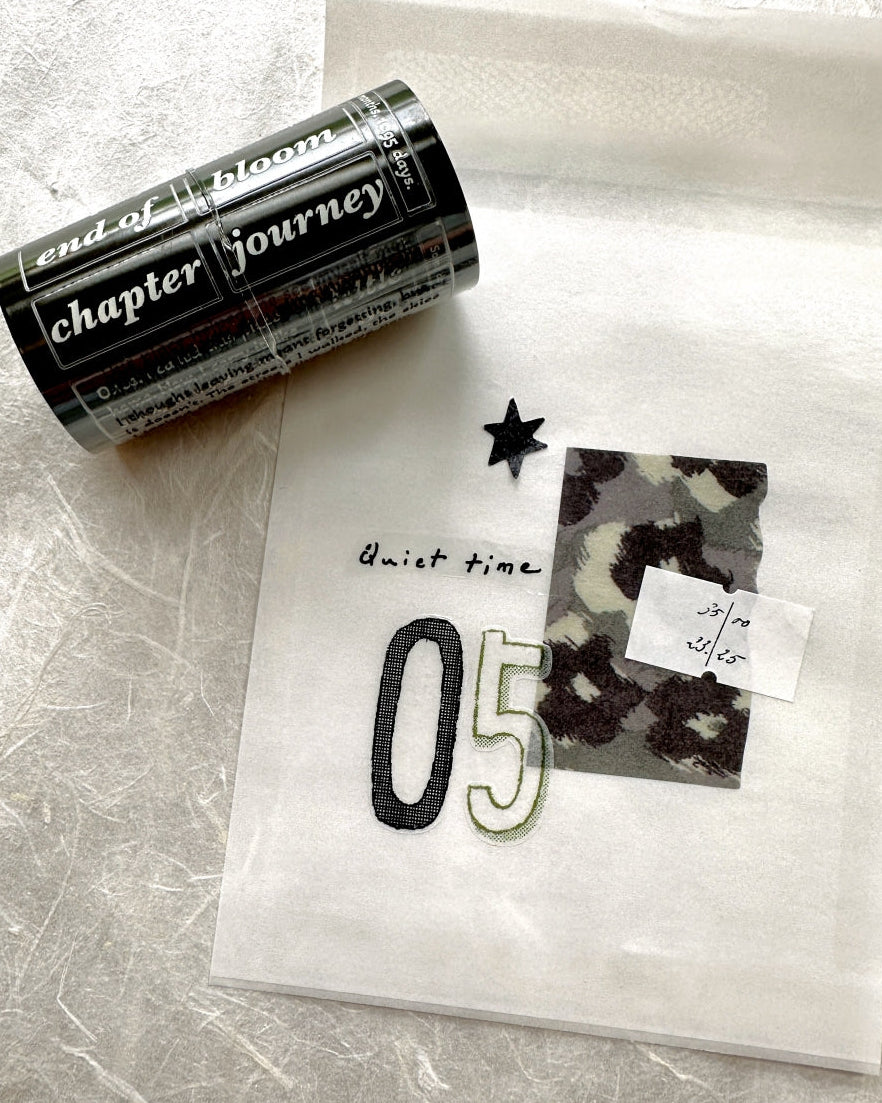 TOP Studio - Journey Vol. 3 Soft Ending kiss-cut PET tape SAMPLES