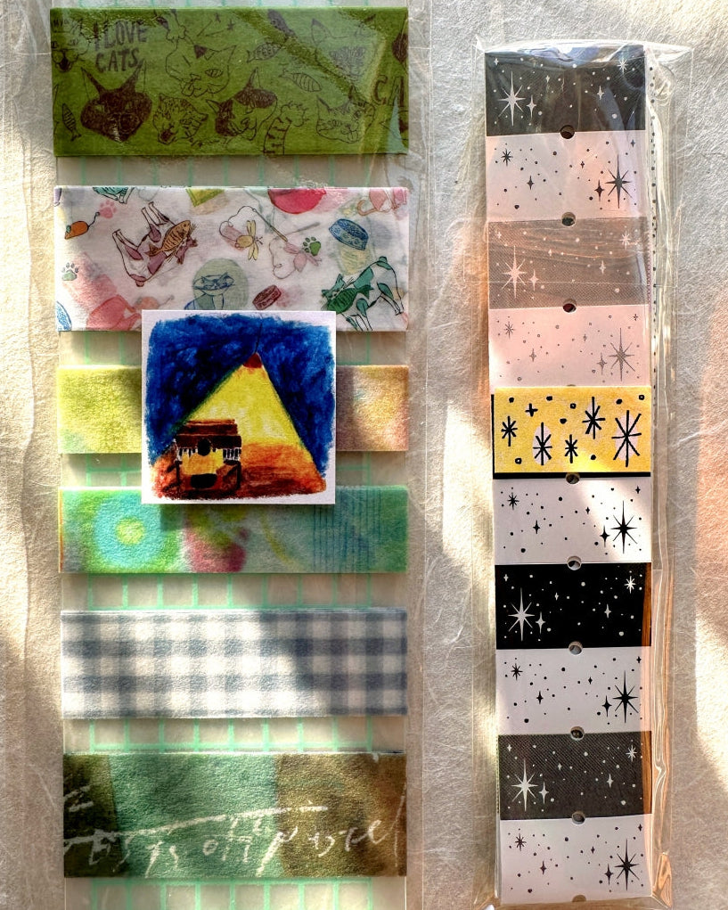 Lin Chia Ning - The Moon & The Stars label sticker roll SAMPLES