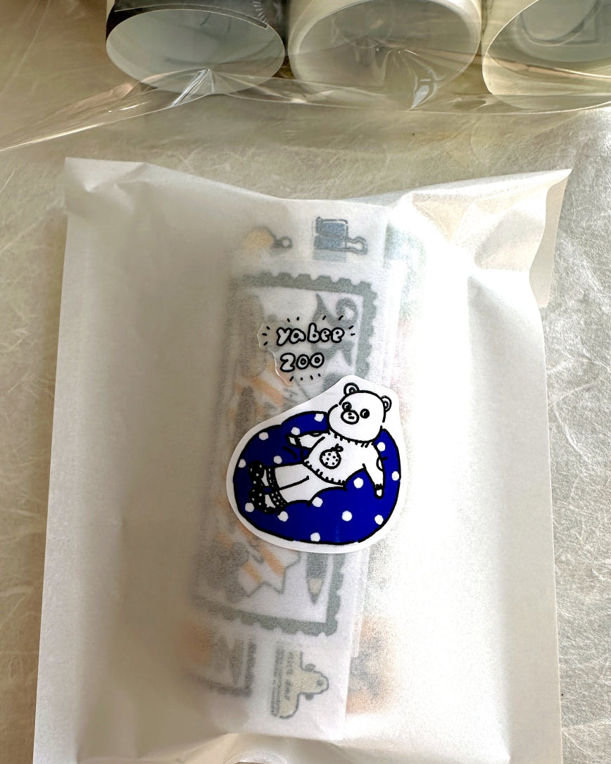 Yabee Zoo - Color Labels sticker tape SAMPLES/ROLLS