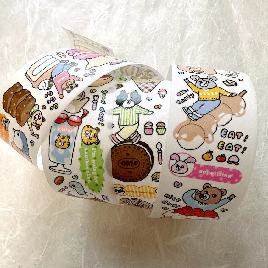 Yabee Zoo - Animal Ordering Area washi tape SAMPLES