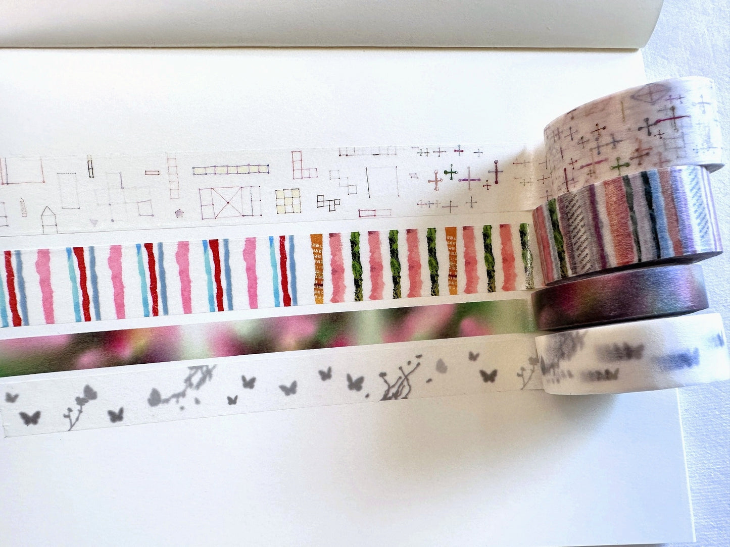 Yeon Charm - Dot to Dot & Stripes washi tapes SAMPLES