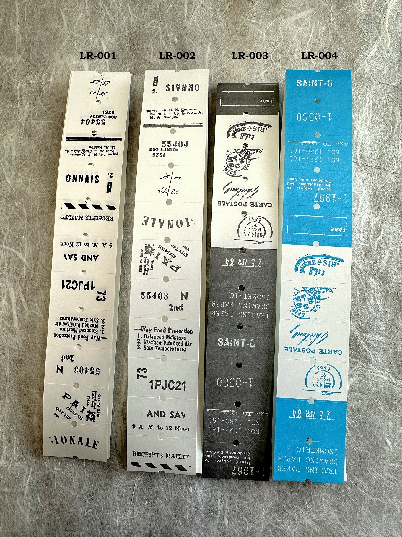 Yohaku - LR001 – 004 label sticker roll SAMPLES