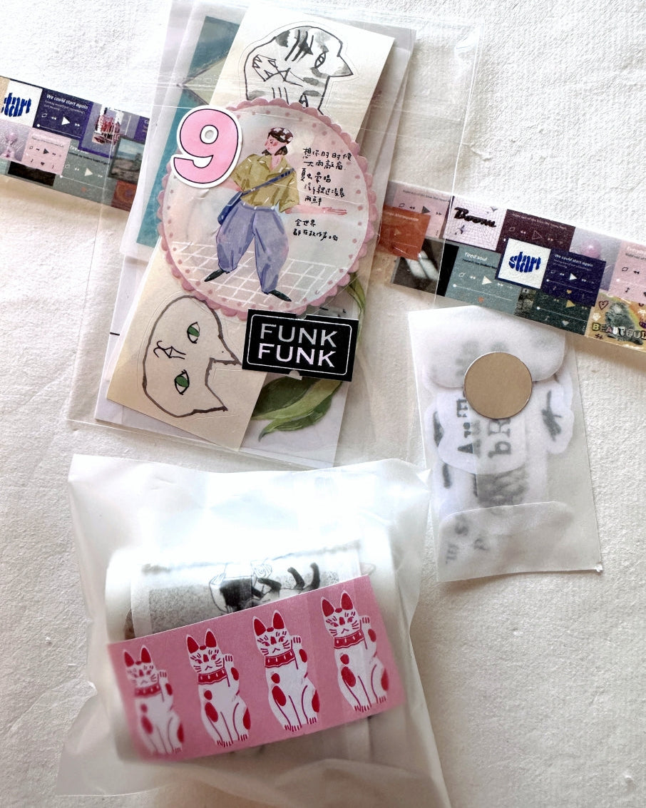 ZM.Ball - FUNK label sticker roll SAMPLES