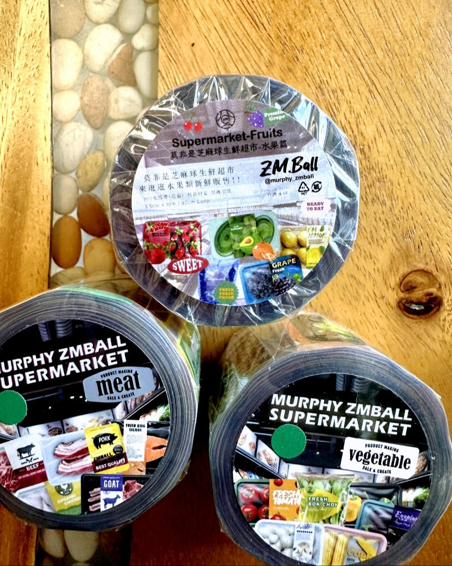 ZM.Ball - Supermarket Fruits PET tape SAMPLES