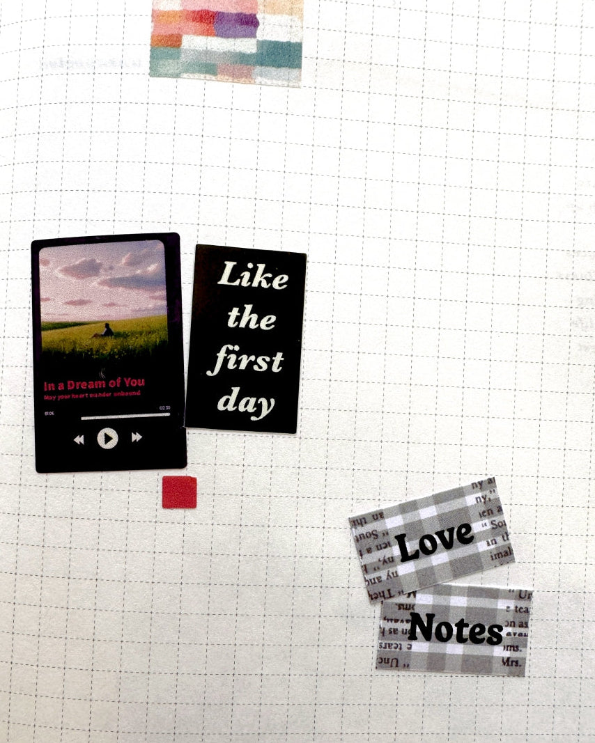 TOP Studio - Echoes of Paper label sticker roll SAMPLES