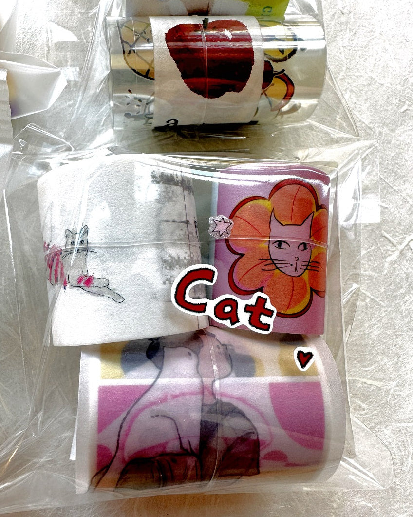 Zhihua - Cat Playground washi tape SAMPLES