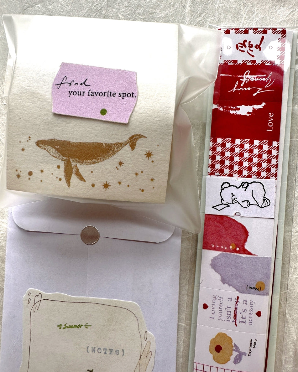 Ha7uu Studio - Mini Dream Flower label sticker roll SAMPLES