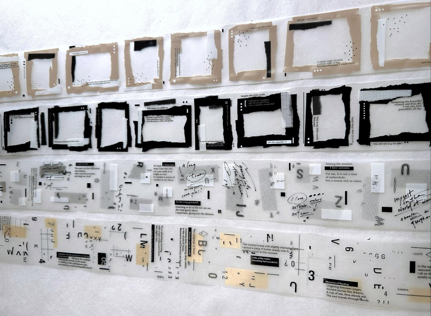 LihaoPaper - Between the Fragments PET tape SAMPLES