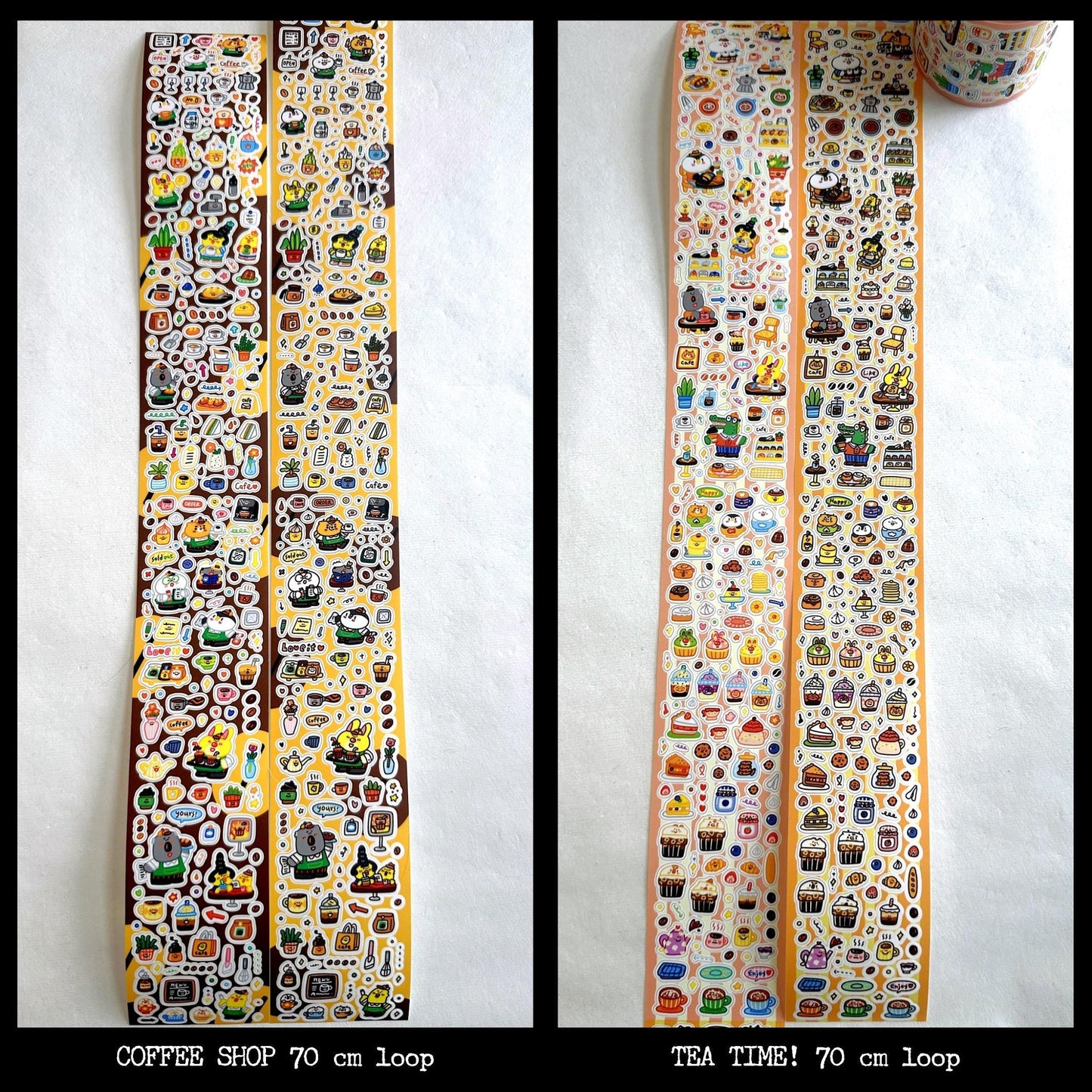 BuLan's Studio - Tea Time! kiss-cut paper tape (cute tiny deco stickers) SAMPLES