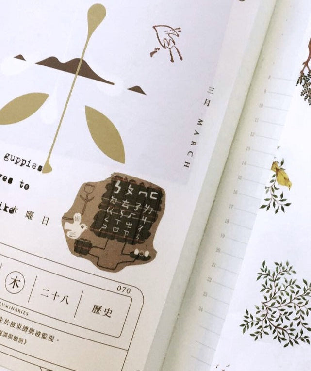 misshoegg - Coffee Tone Days washi tape SAMPLES