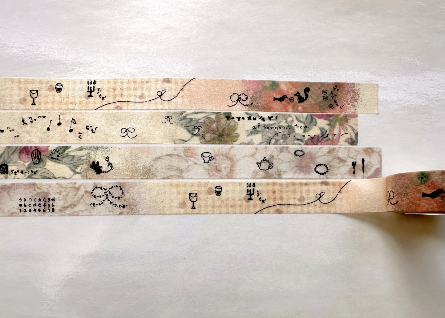 Misshoegg - Afternoon Tea washi tape SAMPLES