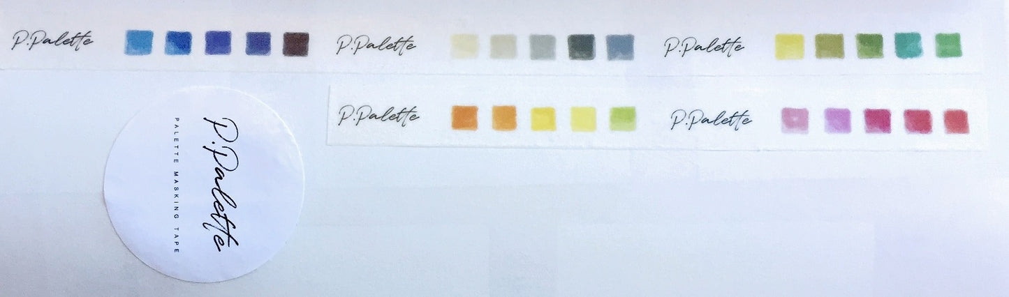 p.palette - color palettes slim washi tape SAMPLES