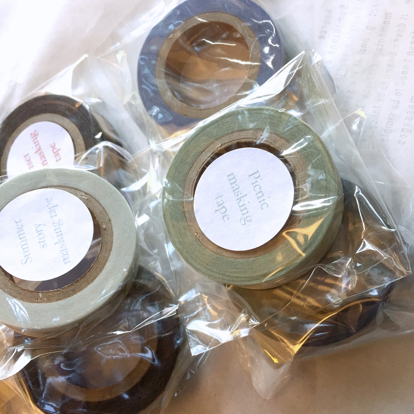 p.palette - Picnic & Summer Story washi tape SAMPLES
