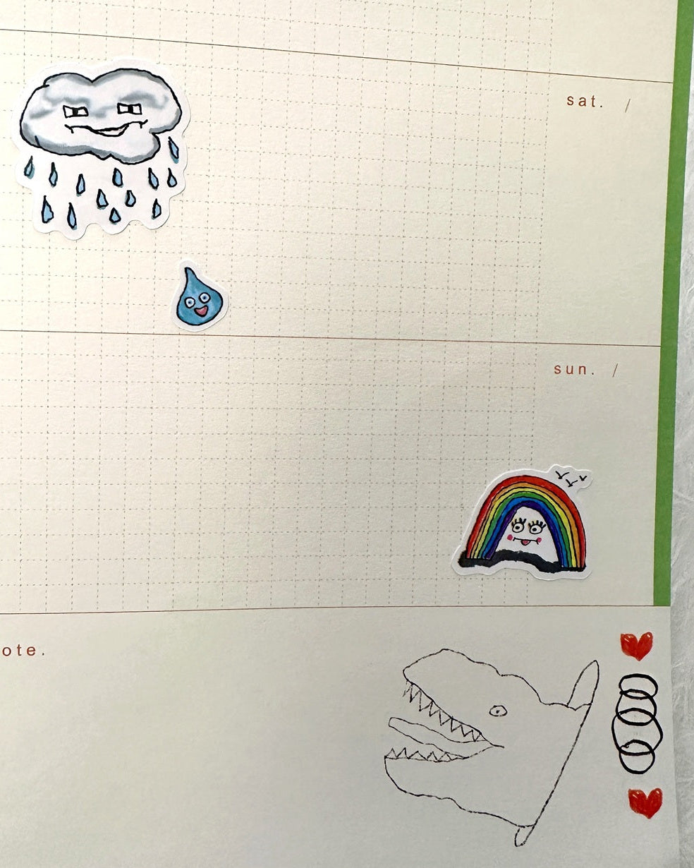 TAOthings Studio - Sky Mood hand-drawn sticker sheet